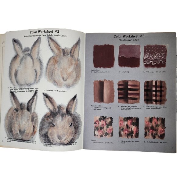 Charming Bear & Bunny 13 Painting Projects Adventures w/Fuzzy Tales Vint… - Picture 5 of 8